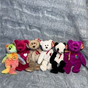 Ty Beanie Babie Bears lot of 6